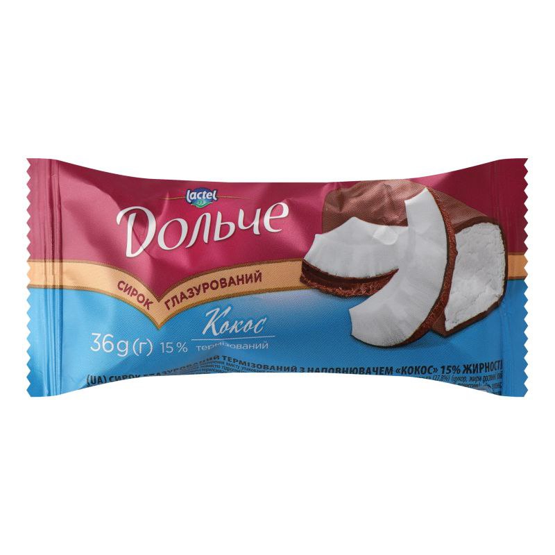 Сирок Дольче глазурований кокос 15% 36г